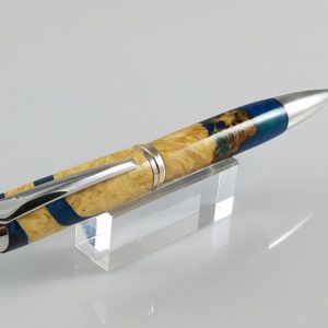 Jr-Gentlemen-ballpoint-segmented-mandarin-wood-cast-resin-hand-made-pen