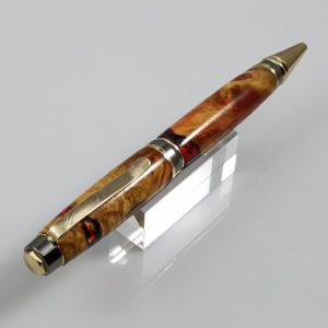 Big-ben-cigar-segmented-red-Box-elder+wood-cast-resin-hand-made-pen