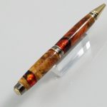 Big-ben-cigar-segmented-red-Box-elder+wood-cast-resin-hand-made-pen