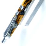 Tempest-segmented-Cholla-Catus-cast-resin-hand-made-pen-click-pen-chrome