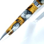 Tempest-segmented-Cholla-Catus-cast-resin-hand-made-pen-click-pen-chrome